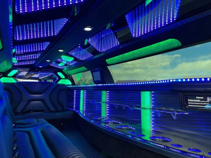 Stretch limo with LED bar – Boulder limo service